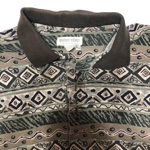 Vintage Point Zero Short Sleeve Polo Shirt - XL